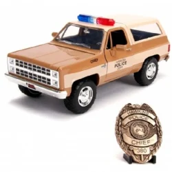 ماکت ماشین جادا مدل sranger things طرح Hoppers Chevy Blazer With Police Badge 1