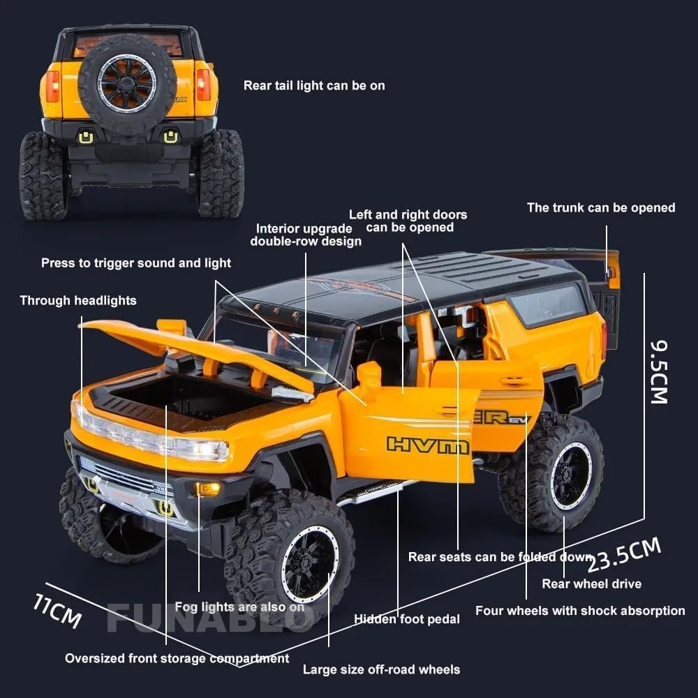 ماشین بازی مدل Hummer EV کد 2419