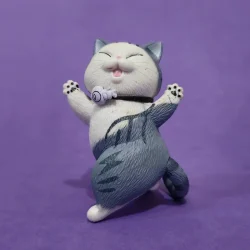 فیگور مدل گربه طرح Happy Cats مجموعه 9 عددی