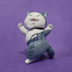 فیگور مدل گربه طرح Happy Cats مجموعه 9 عددی