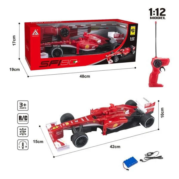 ماشین بازی کنترلی مدل فراری F1 SF190 Racing Car کد 2025