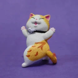 فیگور مدل گربه طرح Happy Cats مجموعه 9 عددی