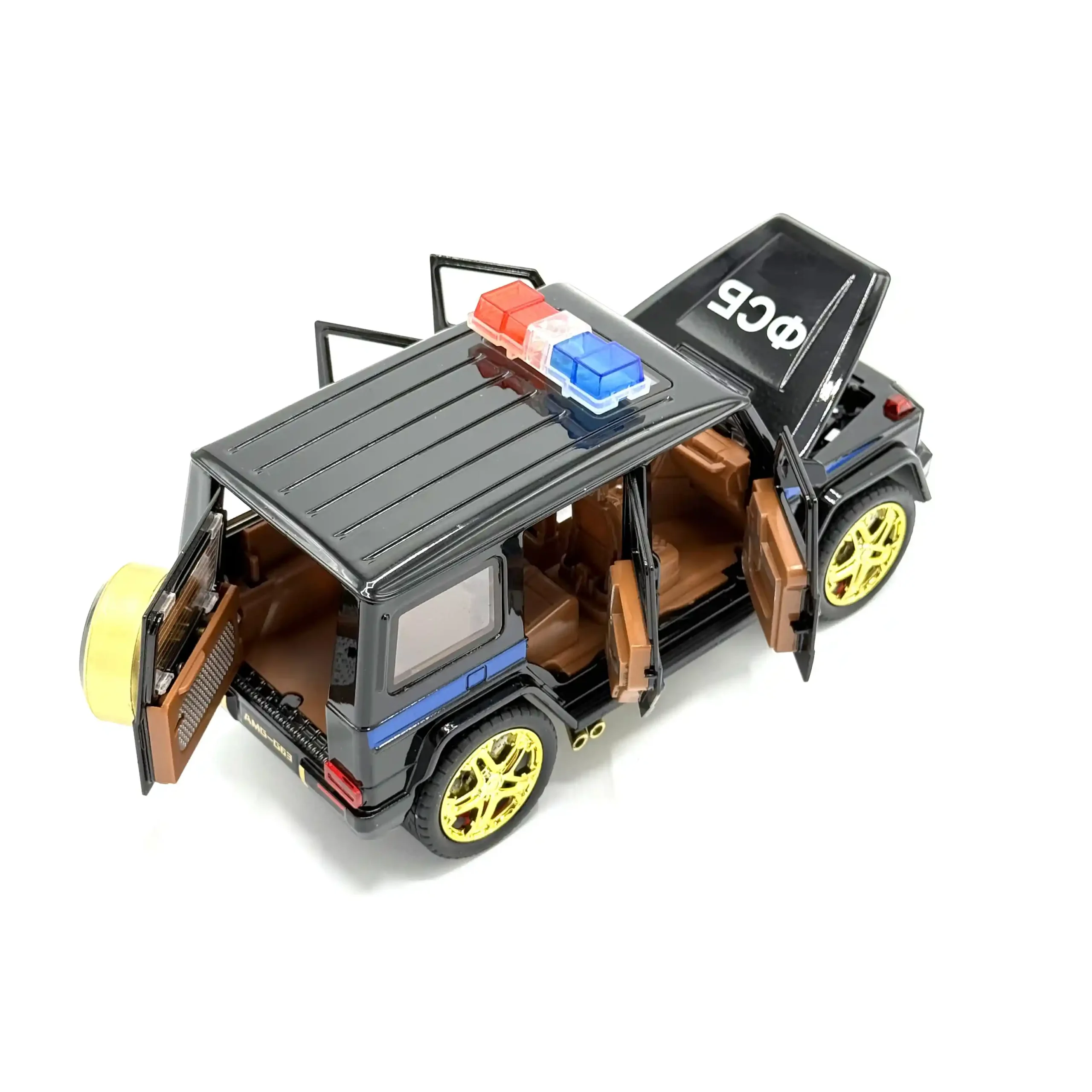 ماشین بازی مدل Benz G Class AMG G63 طرح پلیسی کد SR-2401