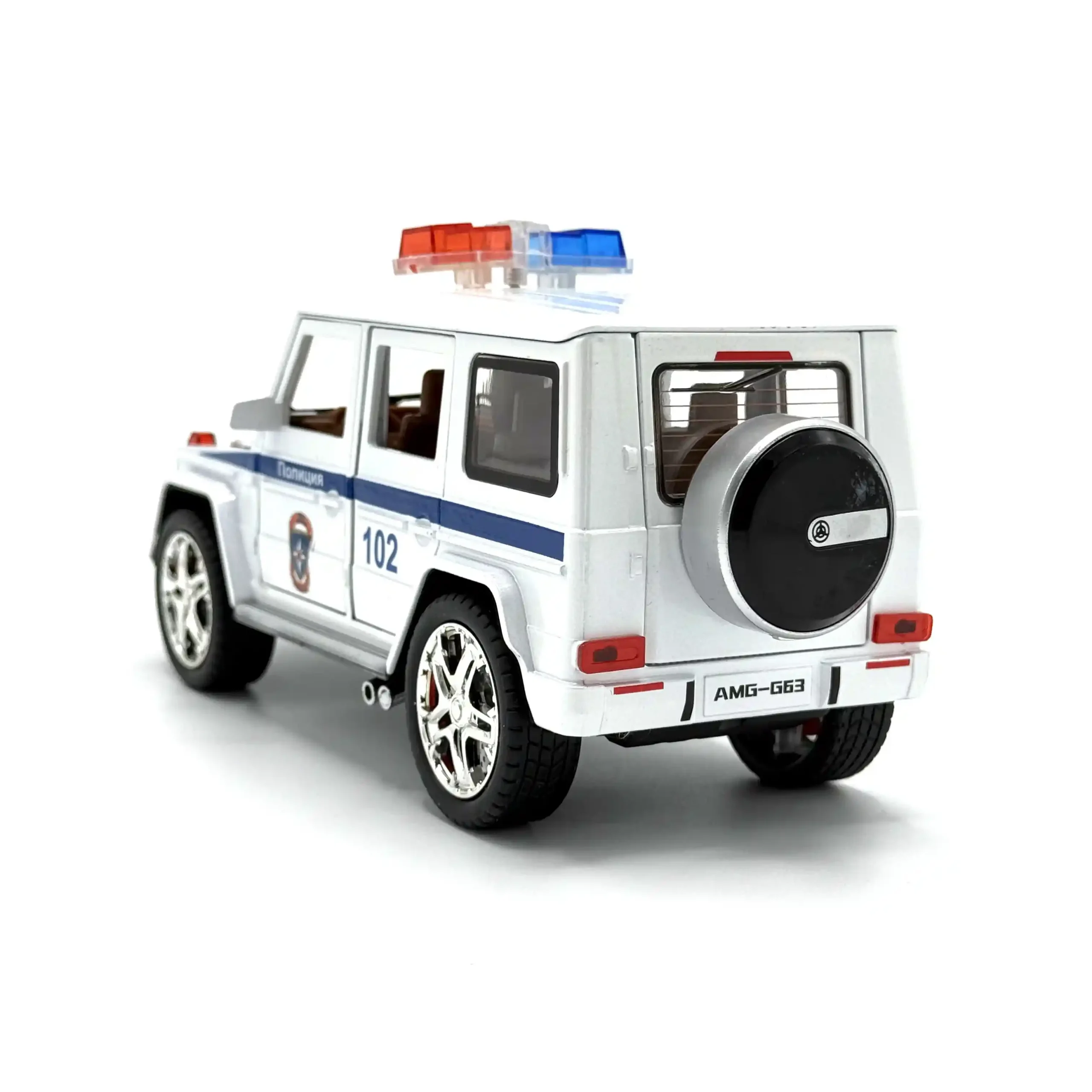 ماشین بازی مدل Benz G Class AMG G63 طرح پلیسی کد SR-2401