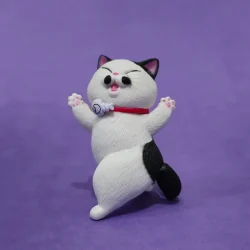 فیگور مدل گربه طرح Happy Cats مجموعه 9 عددی