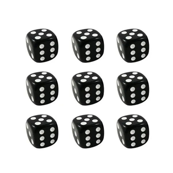 تاس بازی مدل دیجیاهی مدل Dice15 سایز 15mm مجموعه 9 عددی