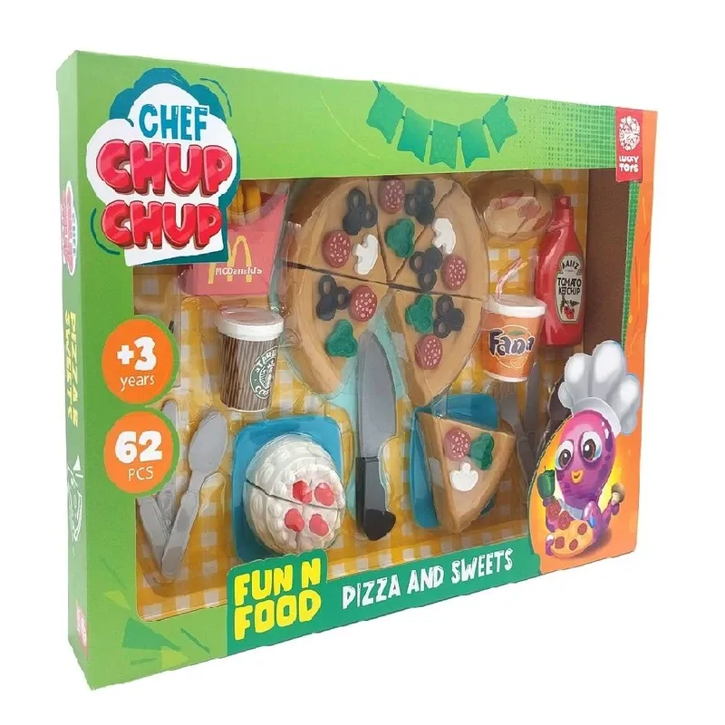 ست اسباب بازی فست فود برشی کد 1113