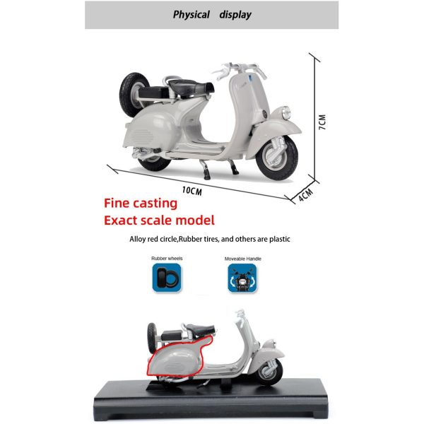 ماکت موتور ولی مدل وسپا 125cc