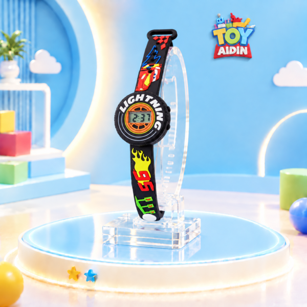 ساعت اسباب بازی مدل HappyTime طرح مک کوئین 6