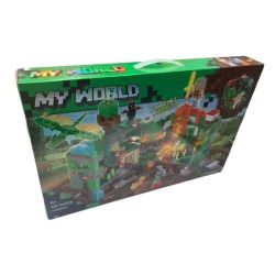 ساختنی مدل ماینکرفت طرح My World چراغدار کد 9008 - Image 3