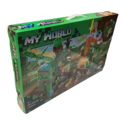 ساختنی مدل ماینکرفت طرح My World چراغدار کد 9008 - Image 4