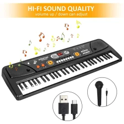 بازی آموزشی ارگ بیگفان مدل الکترونیک کیبورد 61 کلید کد BF-730A2