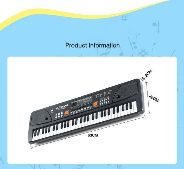 بازی آموزشی ارگ بیگفان مدل الکترونیک کیبورد 61 کلید کد BF-630A2