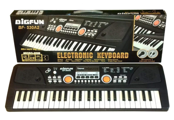 بازی آموزشی ارگ بیگفان مدل الکترونیک کیبورد 49 کلید کد BF-530A2
