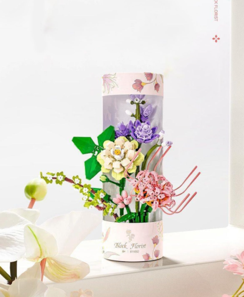 ساختنی سیمبو بلاک مدل دسته گل استوانه ای کد 611052 - Image 8