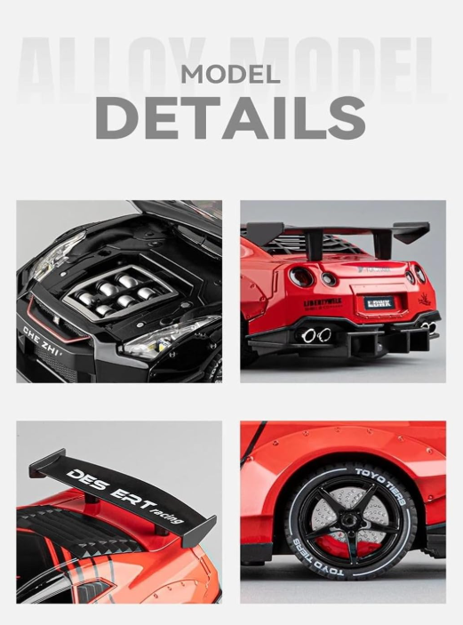 ماشین بازی چه ژی مدل نیسان GTR دودزا کد CZ128ADT