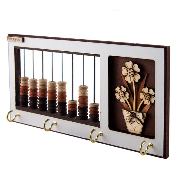 جاکلیدی پتیکو مدل چرتکه طرح گل