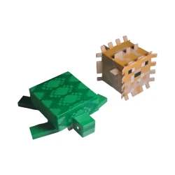 اکشن فیگور مدل ماینکرفت طرح لاکپشت و بابل فیش مجموعه 2 عددی کد M648