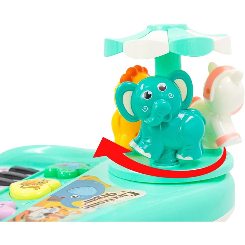 اسباب بازی مدل پیانو با چرخ و فلک موزیکال و رقص نور کد 8852B