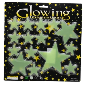 استیکر کودک مدل ستاره شب تاب کد 66304 مجموعه 15 عددی