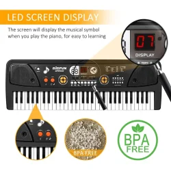 بازی آموزشی ارگ بیگفان مدل الکترونیک کیبورد 61 کلید کد BF-730A2