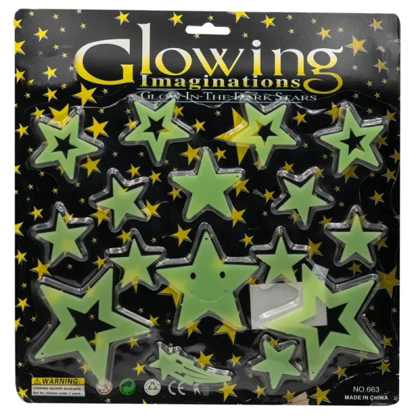 استیکر کودک مدل شب تاب کد 66302 مجموعه 16 عددی