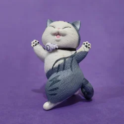 فیگور مدل گربه طرح Happy Cats مجموعه 3 عددی کد HC696B