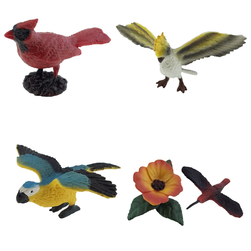 فیگور مدل پرندگان مجموعه 4 عددی کد BK852A