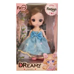 عروسک Dreamy Bay مدل چشم تیله ای کد 6637 ارتفاع 15 سانتی متر