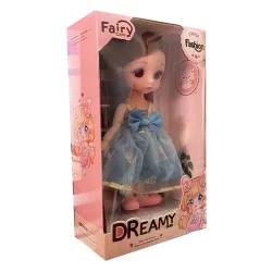 عروسک Dreamy Bay مدل چشم تیله ای کد 6637 ارتفاع 15 سانتی متر