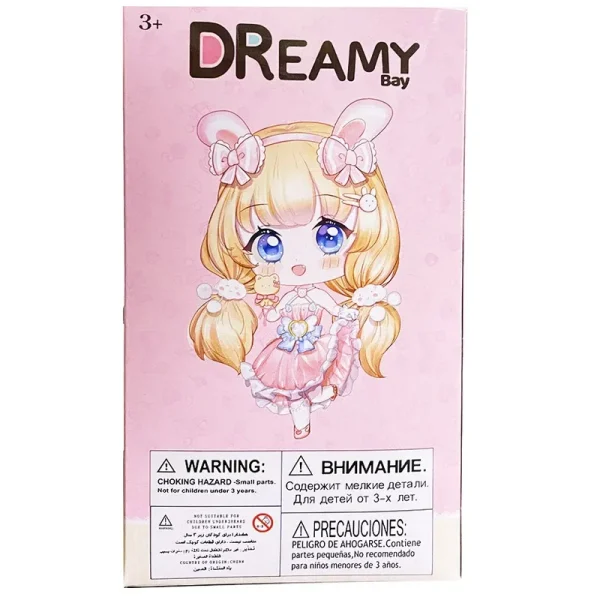 عروسک Dreamy Bay مدل چشم تیله ای کد 6637 ارتفاع 15 سانتی متر