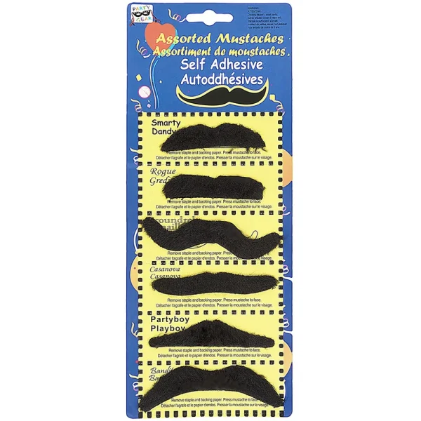 ست سیبیل نمایشی مدل Black Mustache کد BM016