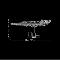ساختنی مدل استاروارز طرح سفینه جنگی Star Destroyer کد X7356 - Image 3