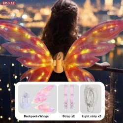 تن پوش مدل بال فرشته چراغدار موزیکال طرح Dream Light کد 91-813 - Image 4