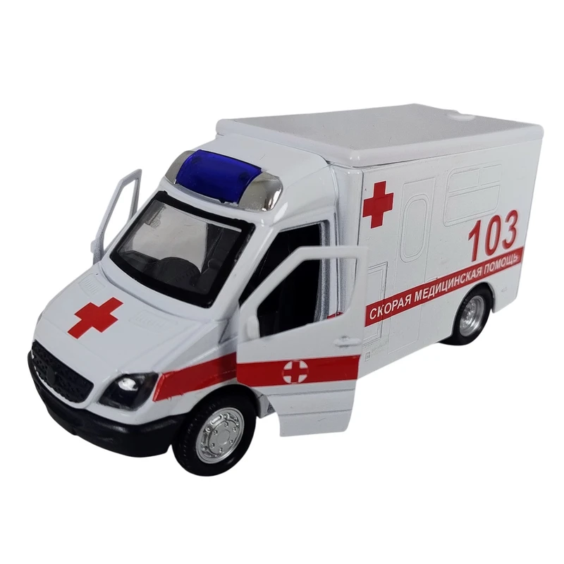 ماشین بازی مدل ون آمبولانس کد A097B