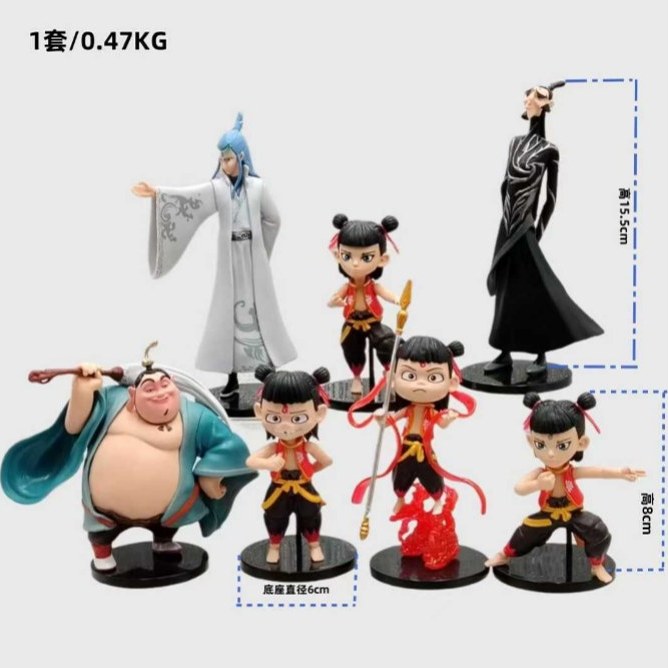 فیگور مدل انیمیشن نژا مجموعه 7 عددی کد NE886