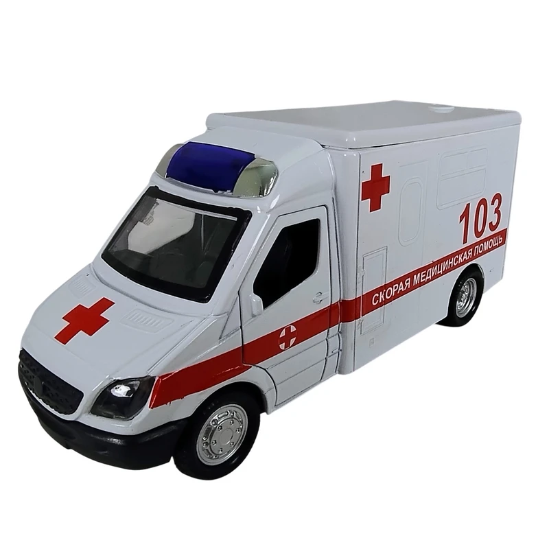 ماشین بازی مدل ون آمبولانس کد A097B