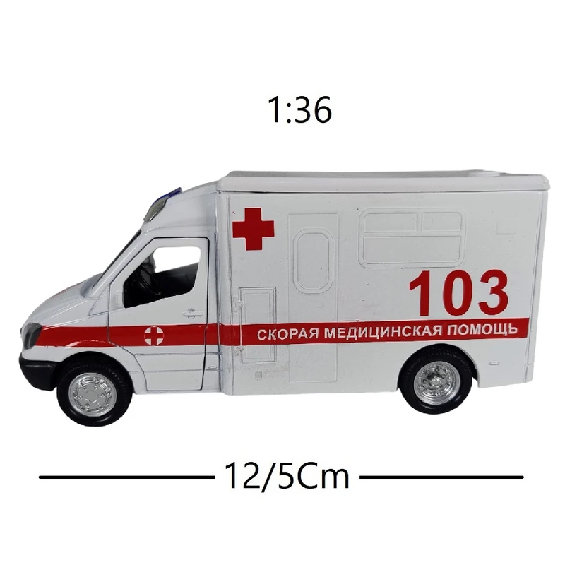 ماشین بازی مدل ون آمبولانس کد A097B