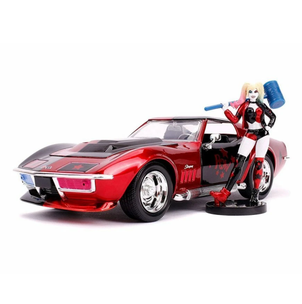 ماکت ماشین جادا مدل Chevy Corvette Stingray 1969 طرح هارلی کوئین کد 31196