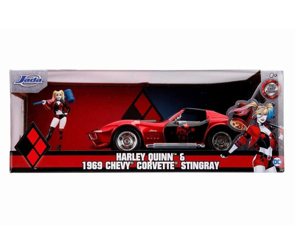 ماکت ماشین جادا مدل Chevy Corvette Stingray 1969 طرح هارلی کوئین کد 31196 - Image 4