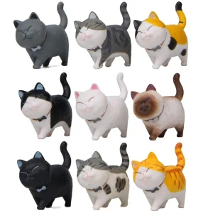 فیگور طرح گربه ملوس مجموعه 9 عددی کد GM709