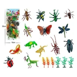 فیگور مدل حشرات طرح Wild Insects مجموعه 20 عددی کد WI950