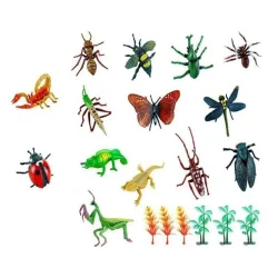 فیگور مدل حشرات طرح Wild Insects مجموعه 20 عددی کد WI950