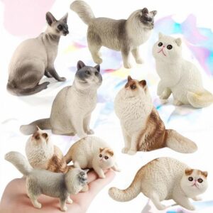 فیگور مدل گربه مجموعه 12 عددی کد CA954