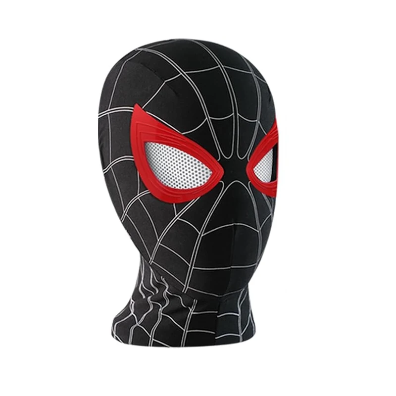ماسک ایفای نقش مدل مرد عنکبوتی طرح مایلز مورالز چشم متحرک ریموتدار کد 10-622