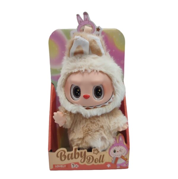 عروسک مدل Baby Doll طرح لبوبو قهوه ای کد 6089C