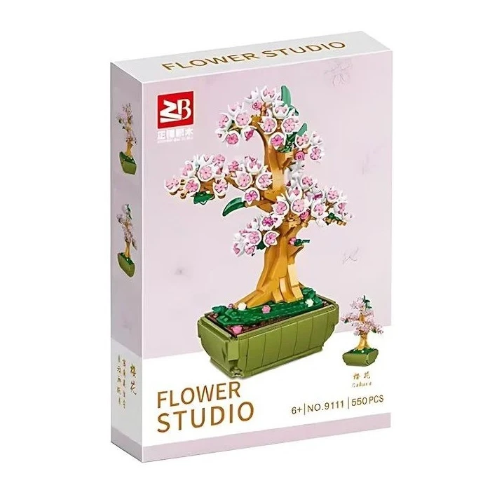 ساختنی ژنگبو مدل بونسای شکوفه گیلاس طرح Sakura کد 9111A