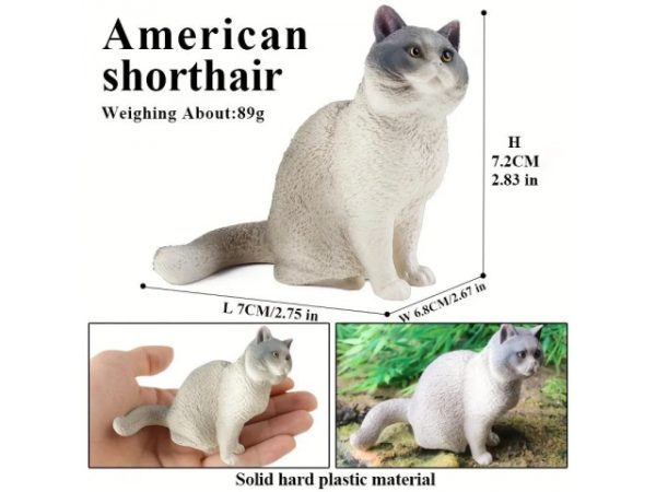 فیگور مدل گربه طرح British Short Hair کد CA954-1