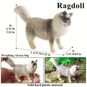 فیگور مدل گربه طرح Ragdoll کد CA954-9