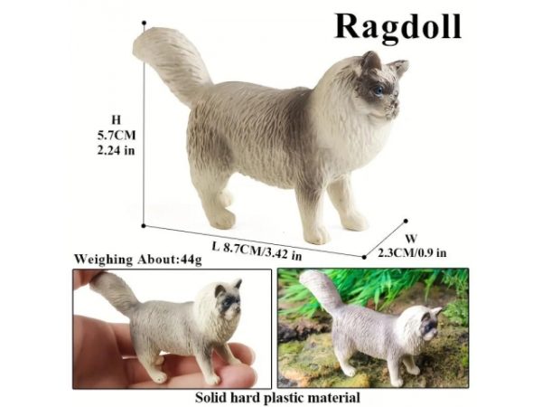 فیگور مدل گربه طرح Ragdoll کد CA954-9